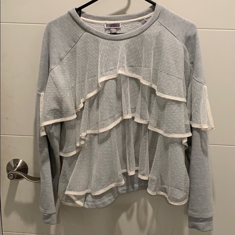 Lace sweatshirt